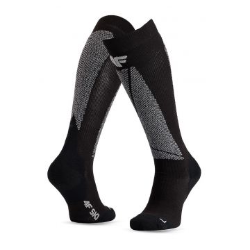 Sosete schi barbati  merino - suport - negru - 43x46