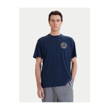 Tricou Barbati  Bleumarin - Bumbac -