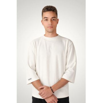 Tricou barbati Oversize - Bumbac premium - Alb