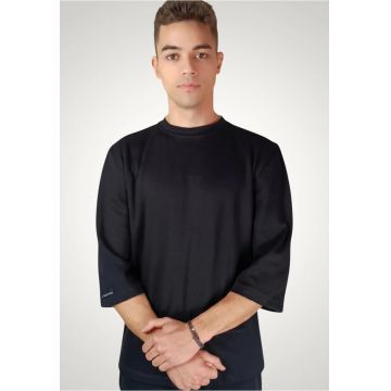 Tricou barbati Oversize - Bumbac premium - Negru