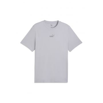 Tricou din bumbac cu logo Essentials - Gri/Alb murdar