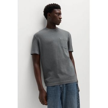 Tricou lejer de bumbac - Gri inchis