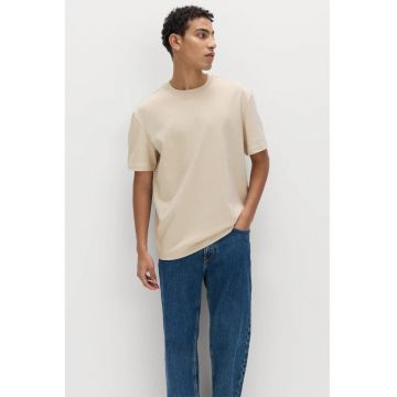 Tricou lejer uni - Bej deschis