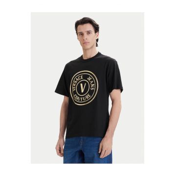 Tricou Negru din Bumbac Versace - Negru