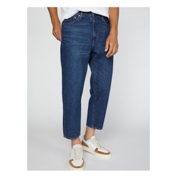 Blugi conici crop Stay Loose -