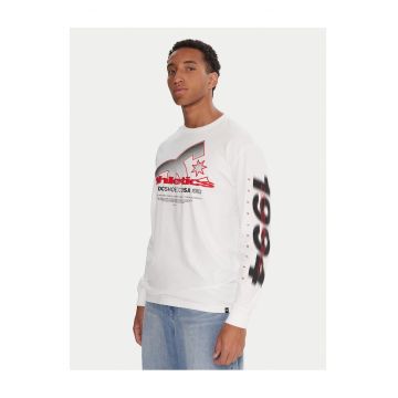 Bluza barbati -  alb - 75% bumbac - 25% bumbac reciclat
