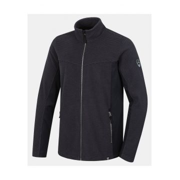 Bluza de trening cu guler mediu si fermoar -