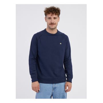 Bluzon cu model uni si maneci raglan -