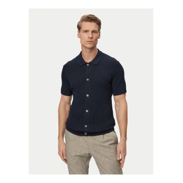 Camasa barbati -  albastru - bumbac - maneca scurta - croiala regular fit