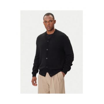 Cardigan barbati -  negru - bumbac-lana-acril - maneca lunga -