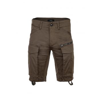 Pantalomi scurti cargo cu talie medie Rovic - Gri