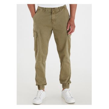 Pantaloni cargo cu talie medie