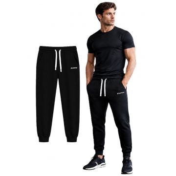 Pantaloni de trening cu buzunare - Negru