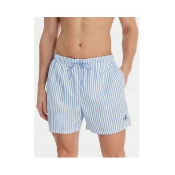 Pantaloni scurti de baie - cu dungi si talie ajustabila