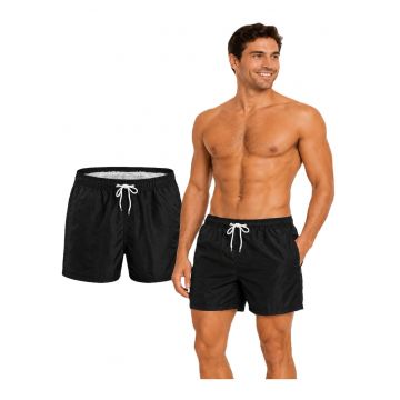 Pantaloni scurti de baie cu snur si buzunare