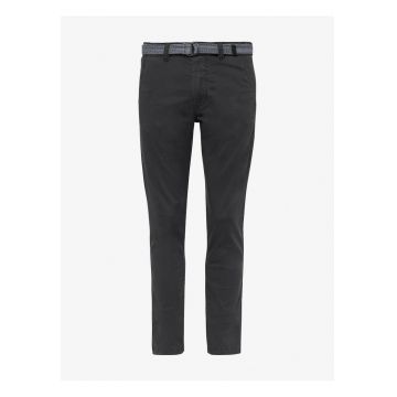 Pantaloni uni cu o curea