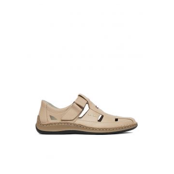 Pantofi barbati -  05284-60 - bej - piele naturala - inchidere Velcro - Bej