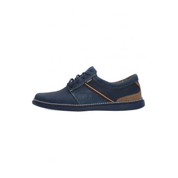 Pantofi casual din piele nabuc