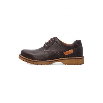 Pantofi casual din piele naturala cu talpa masiva