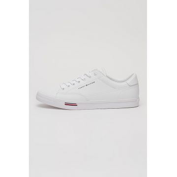 Pantofi psort low-cut de piele cu insertii de piele ecologica