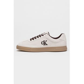 Pantofi sport de piele intoarsa Brooke - Maro/Bej deschis
