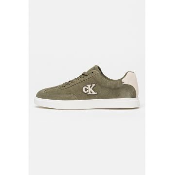 Pantofi sport de piele intoarsa Brooke - Verde stins
