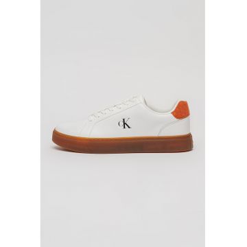 Pantofi sport din piele cu insertii din piele intoarsa