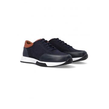 Pantofi sport din piele nabuc