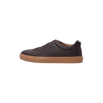 Pantofi sport din piele naturala - Maro