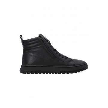 Pantofi sport inalti din piele naturala