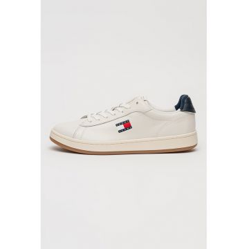 Pantofi sport low-cut Archive Court din piele - Alb arctic