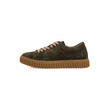Pantofi sport uni din piele intoarsa