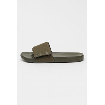Papuci de panza cu velcro - Verde stins