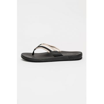 Papuci flip-flop cu logo - Negru
