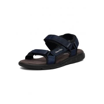 Sandale barbatesti -  bleumarin - textil - sistem inchidere Velcro