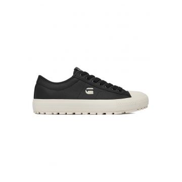 Tenisi barbati -  piele textil - negru - Negru