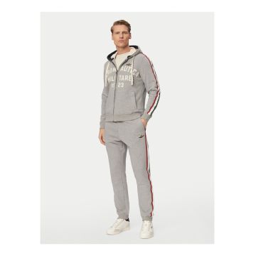 Trening lifestyle barbati -  gri - bumbac - maneca lunga - regular fit