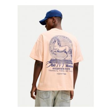 Tricou barbati -  bumbac - roz -