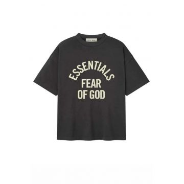 Tricou barbati -  Essentials Campus 90s - Negru