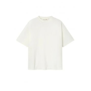 Tricou barbati -  Essentials Pique Signature 90s - Alb