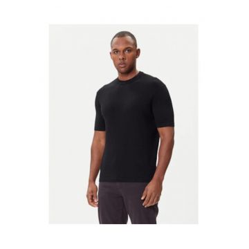 Tricou barbati -  negru - viscoza-poliamida - maneca scurta -