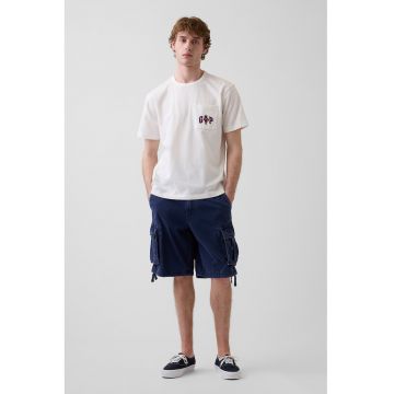 Tricou cu logo Brannan Bear - Alb murdar