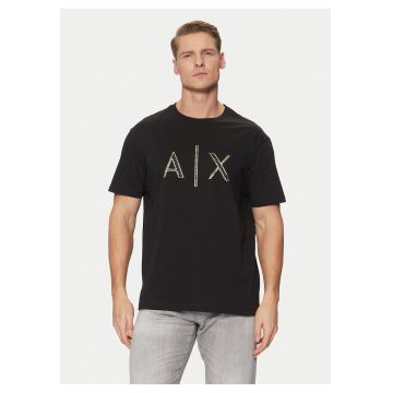 Tricou de barbati  din bumbac - negru