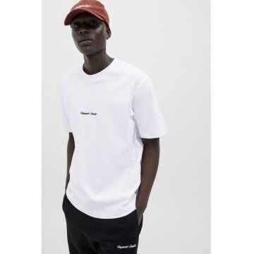 Tricou regular fit de bumbac - Alb optic