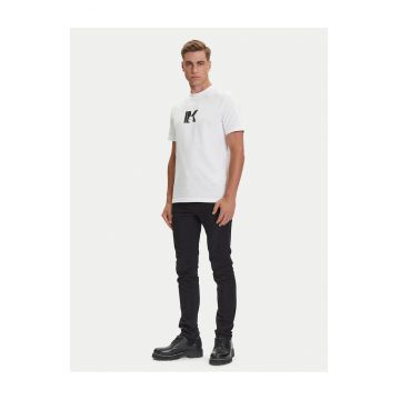 Blugi barbati -  cu fermoar - negru - bumbac