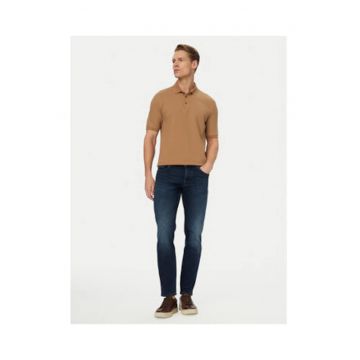 Blugi barbati -  slim fit - bumbac si lyocell - Alb/Albastru