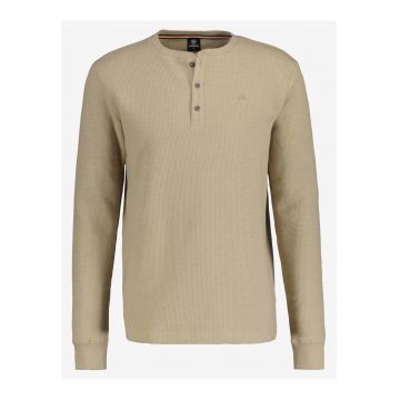 Bluza Henley slim fit cu detaliu logo -