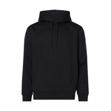 Hanorac cu benzi logo - Negru