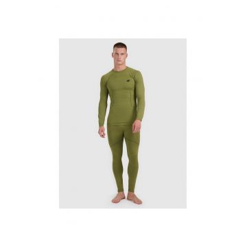 Lenjerie intima sport  set - termoactiva fara cusaturi - kaki - poliester
