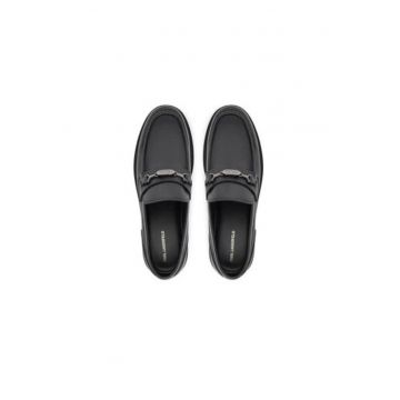 Mocasini barbati  KL12215 - Piele naturala - Negru